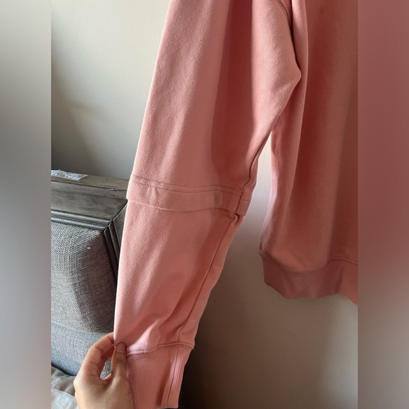 Boy London Pink Crewneck Sweater with Ribbed Cuffs and Relaxed Fit - Picture 6 of 12